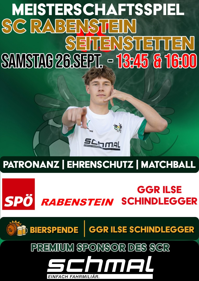 Heimspiel gegen Seitenstetten! 🤍💚